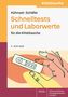 Titel: "Schnelltests und Laborwerte für die Kitteltasche". Illustration mit Schnelltest und Hand., Buch