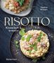 „RISOTTO: Klassisch & kreativ“ von Pauline Wissart. Dazu zwei Risotto-Gerichte auf Teller angerichtet., Buch
