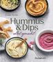 Titel: "Hummus & Dips selbst gemacht!" von Émilie Perrin. Verschiedene bunte Dipschalen auf grauem Hintergrund., Buch