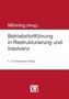 Oben steht "Mönning (Hrsg.)". Darunter "Betriebsfortführung in Restrukturierung und Insolvenz". Unten: "5., neu bearbeitete Auflage". Rotes Cover. RWS-Logo.