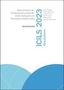 "ICILS 2023 #Deutschland" und "Dokumentation der Erhebungsinstrumente" auf hellem Hintergrund mit blauen Halbkreisen unten., Buch