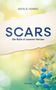 "SCARS. Die Ruhe in unseren Herzen. Natalie Hennig. ROMAN." Hintergrund: pastellfarbene Kreise und ein Zweig mit Beeren., Buch