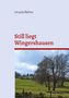 "Still liegt Wingershausen", oben "Ursula Rehm". Unten eine grüne Wiese mit Bäumen unter bewölktem Himmel., Buch