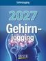 "2027 Gehirnjogging" steht im Mittelpunkt. Ein blaues Profil eines Kopfes mit hervorgehobenem Gehirn.
