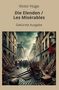 "Victor Hugo, Die Elenden/Les Misérables, Gekürzte Ausgabe." Illustration einer Barrikade in einer engen, historischen Straße.