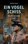 Titel: "Ein Vogelschiss". Autor: Walther Stonet. Krimin(alnov)elle Band 1. Vordergrund: Statue eines Mannes mit Vogel., Buch