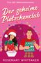 "Der geheime Plätzchenclub" von Rosemary Whittaker. Illustration: Zwei Menschen backen, weihnachtlich gekleidet., Buch