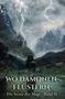 „Julia Verhoeven“, „WO DÄMONEN FLÜSTERN“, „Die letzte der Magi - Band II“. Fantasy-Szene, Reiter vor Burg und Berge., Buch