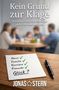 Text: "Kein Grund zur Klage", "Warum wir alle funktionieren und trotzdem leer sind", "Haus ✓, Familie ✓, Karriere ✓, Freunde ✓, Glück?". Im Hintergrund verschwommen eine Familie am Tisch., Buch