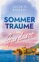 "Julia K. Rodeit, Sommerträume am Gardasee." Malerische Küstenlandschaft mit bunten Gebäuden und ruhigem blauen Wasser., Buch