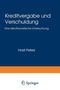 Horst Peters: Kreditvergabe und Verschuldung, Buch