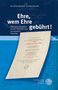Klaus-Peter Schroeder: Ehre, wem Ehre gebührt!, Buch