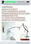 Titel: Möglichkeit und Grenzen einer phänomenologischen Hermeneutik in der Philosophie Martin Heideggers. Illustration mit dünnen Zweigen., Buch