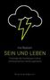 "Sein und Leben" von Ina Bastam, Ontologie der Apokalypse, schwarzer Hintergrund, Wolke mit Blitz., Buch