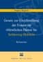 Ursel Hoppe: Gesetz zur Gleichstellung der Frauen im öffentlichen Dienst (GstG) für Schleswig-Holstein, Buch