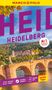HEIDELBERG Reiseführer, Nr.1 meistgekaufter. Ansicht der Alten Brücke, herbstliche Bäume und das Heidelberger Schloss im Hintergrund., Buch