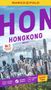 "MARCO POLO", "HONGKONG", "Nr. 1 meistgekaufter Reiseführer", Skyline von Hongkong, bunte Hochhäuser., Buch