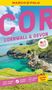 "COR Cornwall & Devon. Nr.1 Meistgekaufter Reiseführer. 
Küste mit grünen Klippen, türkisfarbenem Wasser, blauem Himmel.", Buch