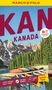 Text: "KANADA", "Nr.1 Meistgekaufter Reiseführer", "Reisen mit Insider Tipps". Seenlandschaft mit Kanus und Bergen., Buch