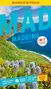 Titel: "MARCO POLO", "MADEIRA", "PORTO SANTO". Großes "Nr. 1 Meistgekaufter Reiseführer"-Label. Küstenlandschaft, bunte Blumen., Buch
