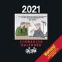Uli Stein: Uli Stein - Schwarzer Kalender 2021: Monatskalender für die Wand, KAL