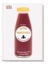 "Super Smoothies: Die besten Detox-Drinks. Mit 60 Rezepten und 12 Detox-Plänen." Illustration einer roten Saftflasche., Buch