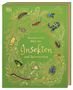 "Wundervolle Welt der Insekten und Spinnentiere" von Jess French. Grüne Gestaltung mit verschiedenen Insektenabbildungen.