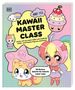 Text: "KAWAII MASTER CLASS. 50 Motive Schritt für Schritt super easy." Illustration mit niedlichen Figuren und Pastellfarben., Buch