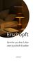 "Erschöpft. Berichte aus dem Leben einer psychisch Kranken" von Monika Wagner. Ein Foto mit Bett und Lampe., Buch