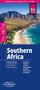 Reise Know-How Karte von Southern Africa: wasserdicht, reißfest, beschreibbar. Zeigt Küste und Berge.