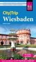 „City|Trip Wiesbaden“, „Mit Ausflug nach Mainz“. Brunnen vor einem prächtigen historischen Gebäude mit Kuppel., Buch