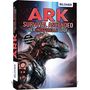 "ARK Survival Ascended: Der inoffizielle Guide", "mit Kreaturen-Lexikon". Ein mechanischer Dinosaurier auf futuristischer Kulisse., Buch