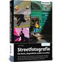 Titel: Streetfotografie. Oben: "Retail/Office Space for Lease". Cover mit Fotos von alltäglichen Straßenszenen., Buch