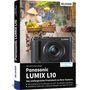 Panasonic LUMIX L10 Praxisbuch mit Kameraabbildung, Frau mit Früchten im Hintergrund., Buch