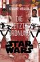 Text: "Kwame Mbalia", "Die letzte Ordnung", "Star Wars". Zwei Figuren in Sturmtruppen-Rüstungen, stilisierte Blüten im Hintergrund.