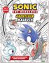 "Sonic The Hedgehog", "Abenteuer Malbuch", "100% offiziell", "Deine Entscheidungen, deine Geschichte!". Sonic springt nach vorn., Buch