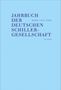 Text: "Jahrbuch der Deutschen Schiller-Gesellschaft Band LXIX 2025, Wallstein". Hellblauer Hintergrund, klarer Text., Buch