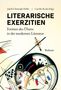 Text: Literarische Exerzitien, Formen des Übens in der modernen Literatur. Unten geometrische, bunte Formen., Buch
