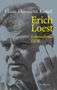 Titel: "Hans-Hermann Kestel: Erich Loest, Lebensthema DDR". Schwarz-weißes Porträt eines nachdenklichen Mannes., 2 Bücher