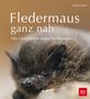 Titel: Fledermaus ganz nah. Untertitel: Die Geschichte eines Nachtjägers. Nahaufnahme einer Fledermaus, Logo blv unten rechts.