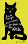 „Judith Burger: Nachrichten aus dem Inneren der Katze.“ Silhouette einer schwarzen Katze auf gelbem Hintergrund., Buch