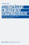 Titel: Arbeitskämpfe in Zeiten der Entpolitisierung  
Autor: Konstantin Klur  
Blau-weiße Buchcover-Gestaltung, Buch