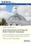„The Political System of Post-Soviet Ukraine“ von Galyna Zelenko, mit Kuppelgebäude und ukrainischer Flagge., Buch