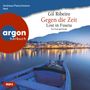 Text: "Andreas Pietschmann liest", "Gil Ribeiro", "Gegen die Zeit", "Lost in Fuseta", "Ein Portugal-Krimi", "argon hörbuch".  
Ein Boot im Vordergrund vor einer nächtlichen Hafenszene., MP3-CD