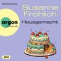 Text: "Argon Hörbuch, Susanne Fröhlich, Hausgemacht, Autorinnenlesung, MP3." Illustration: Eine zweistöckige Torte mit Kirschen., MP3-CD