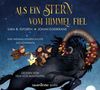 Text: "ALS EIN STERN VOM HIMMEL FIEL" von Sara B. Elfgren und Johan Egerkrans. Illustration: Kinder auf einem Widder., 2 CDs