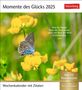 : Momente des Glücks Postkartenkalender 2025 - Wochenkalender mit Zitaten, mit 53 Postkarten, KAL