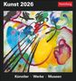 Regina Erbentraut: Kunst Tagesabreißkalender 2026 - Kulturkalender - Künstler, Werke, Museen, Kalender
