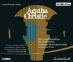 "Agatha Christie", "Der verschwundene Mr. Davenheim", zwei Silhouetten von Männern, gerade Linien im Hintergrund., 3 CDs