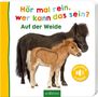 Hör mal rein, wer kann das sein? Auf der Weide, Buch